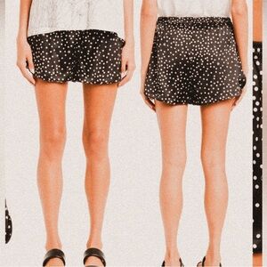 Stella McCartney polka dot celana silk pajama casual pull on shorts small
